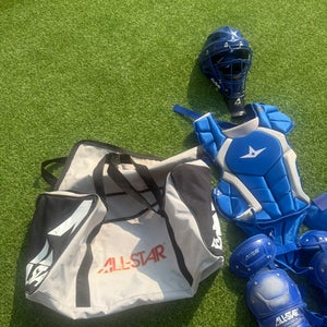 Blue All Star System 7 Axis Catcher's Set (Used)