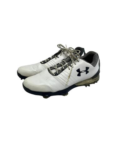 Used Under Armour MATCH PLAY Mens Golf Shoes White Senior 8 11692-S000156686