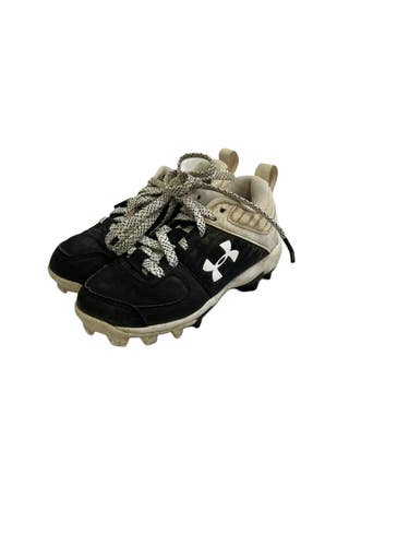 Used Under Armour LEADOFF BB/SB Cleats Black And White Youth 10.0 11692-S000156690