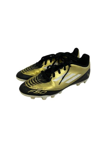 Used Adidas F50 MESSI Soccer Cleats Gold Junior 03.5 11692-S000156705
