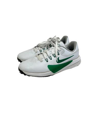 Used Nike VICTORY PRO 4 Mens Golf Shoes White And Green Senior 9.5 11692-S000156759