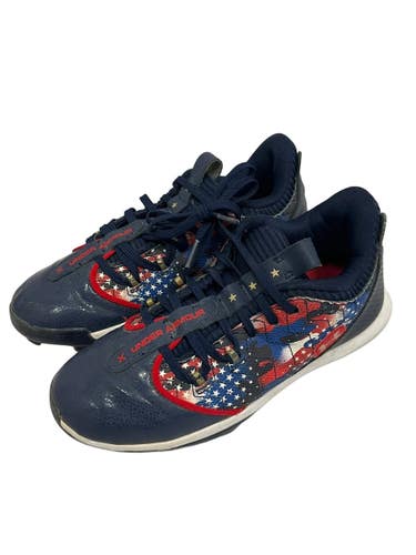 Used Under Armour HARPER BB/SB Cleats Navy Blue Junior 05 11692-S000156765