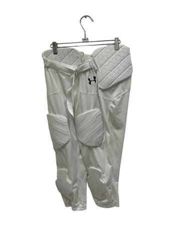 Used Under Armour Adult FB Integrated Pants White LG 11692-S000156899