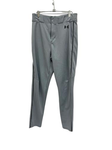 Used Under Armour GREY/BLK PIPE OB BB/SB Pant Mens Grey And Black MD 11692-S000156898