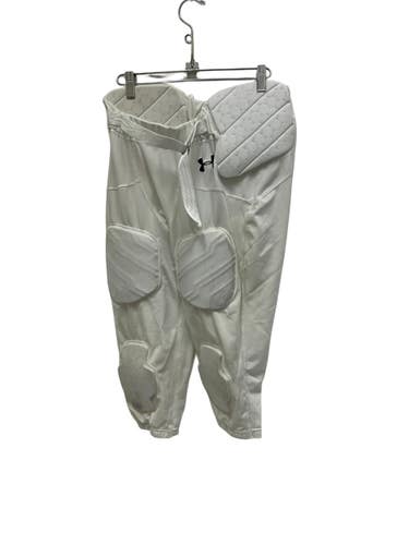 Used Under Armour Adult FB Integrated Pants White LG 11692-S000156900