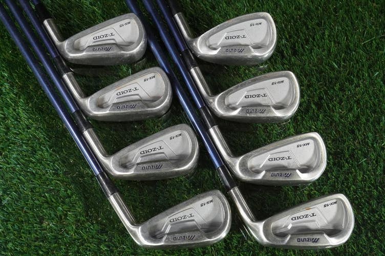 Mizuno T-Zoid MX-15 Irons Set 3-PW Exsar Blue Regular Graphite, Cobra Grips RH