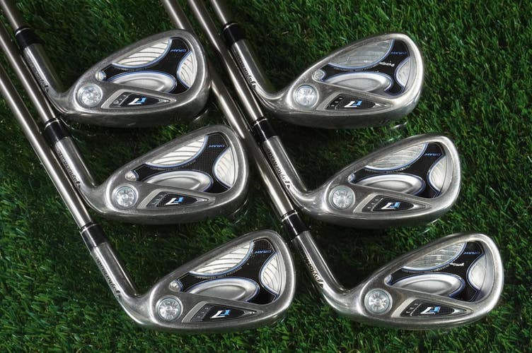 Women's TaylorMade r7 Draw Irons Set 6-PW+SW REAX 45 Ladies Flex Graphite RH