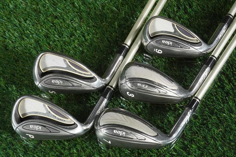 Women's Adams Idea 2014 Irons Set 7-PW,SW 50g Ladies Flex Graphite LH