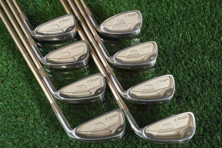 Women's Mizuno Novel II Irons Set 4-PW,SW Optimum Flex Ladies, Winn Undersize RH