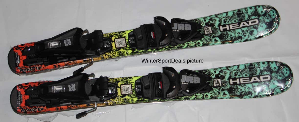 NEW 2027 HEAD Monster 67cm kids skis with size adjustable 4.5 gw bindings set