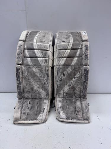 Used Bauer RX LE Goalie Leg Pads Senior White 34" 11860-S000315251