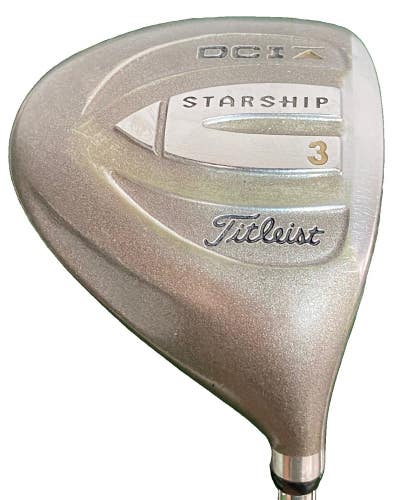 Titleist DCI Starship Gold Triangle 3 Wood RH Tri-Spec Stiff Steel 42" New Grip