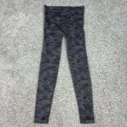 Spanx Pants Womens Large Gray Camo High Rise Compression Leggings Yoga Gym Sport