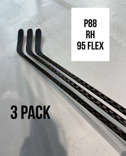 Senior(3x)Right P88 95 Flex ProBlackStock™ Unbranded Blackouts Pro Stock Nexus Hockey Sticks