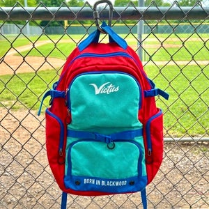 Victus LEV3L Bat Pack Columbia Blue Red Baseball Softball Backpack VBLVLBP