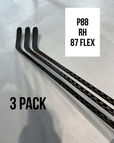 Senior(3xRight P88 87 Flex ProBlackStock™ Unbranded Blackouts Pro Stock Nexus Hockey Sticks