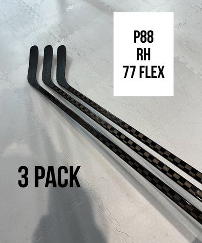 Senior(3x)Right P88 77 Flex ProBlackStock™ Unbranded Blackout Pro Stock Nexus Hockey Sticks