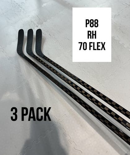 Senior(3x)Right P88 70 Flex ProBlackStock™ Unbranded Blackout Pro Stock Nexus Hockey Sticks
