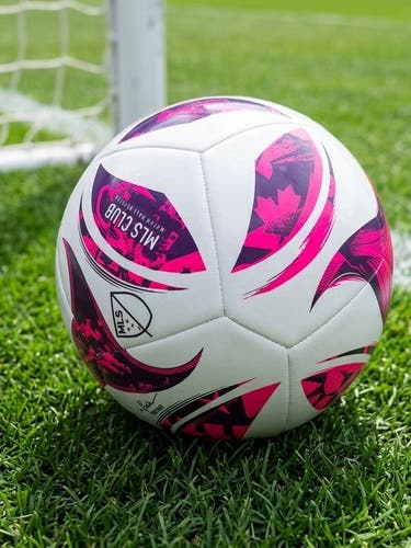 adidas’s MLS Club Soccer Ball Size 5 JW3692 Pink Purple White 2025 New