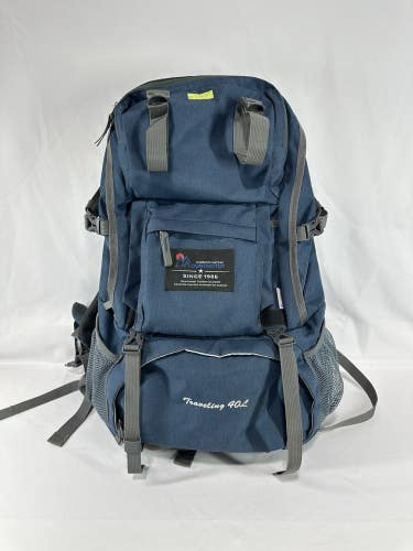 #147 Outdoor Adventure Mountain Top Backpack Traveling 40L w/ Raincover