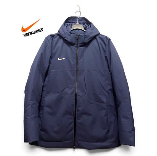 Blue Men's XL Nike Jacket (New) Nike Team Men’s Storm-Fit Down Fill Parka Jacket DJ6526-419