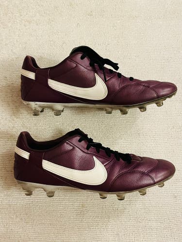 Purple Unisex Size M 9.0 (W 10.0) Nike Premier III FG Molded Cleats Cleats (Used)