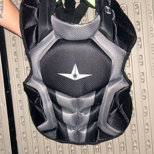 Black/Grey All Star Intermediate Catchers Chest Protector (New)