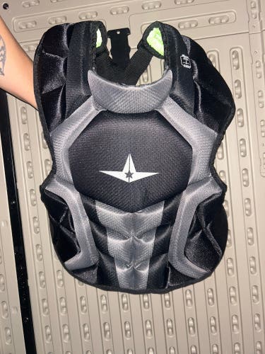 Black/Grey All Star Intermediate Catchers Chest Protector (New)