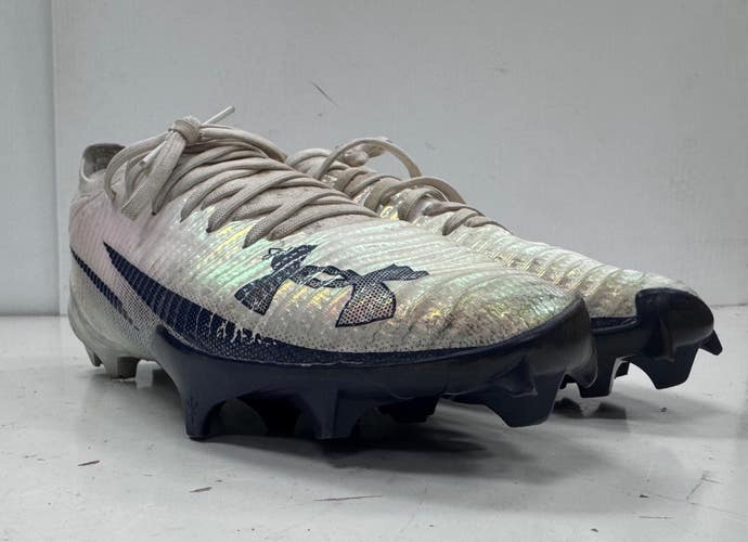 Used Under Armour Adult FB Cleats White Senior 10.5 11860-S000313744