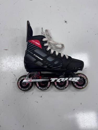 Used Tour Skate Roller Hockey Skates Black Adjustable 11860-C000314481