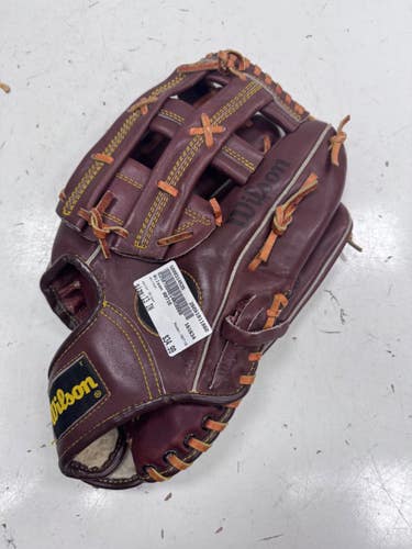 Used Wilson A9710 BB/SB Glove RH Throw Brown 13" 11860-S000314535