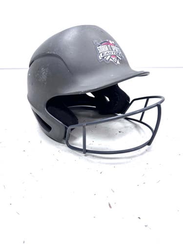 Used Easton 6 - 6 7/8 Batting Helmet w/Mask Grey One Size 11860-S000314604