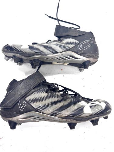 Used Under Armour Adult FB Cleats Black Senior 12 11860-C000314623