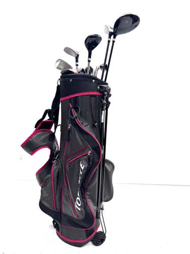 Used Top Flite STAINLESS XL Mens Package Set RH Black 10 Piece 11860-S000314307