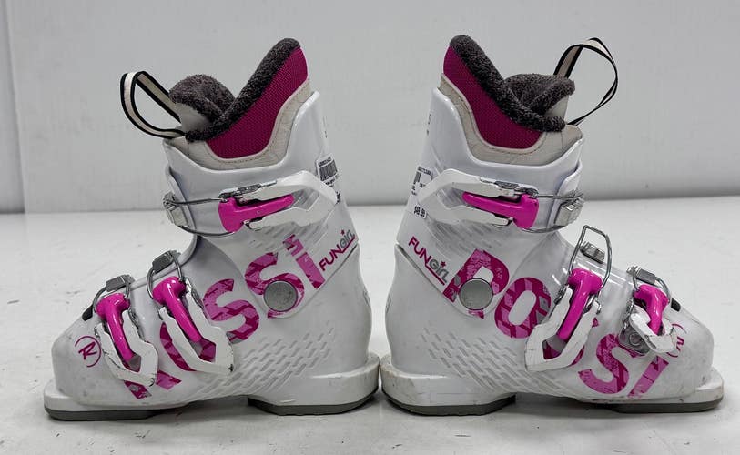Used Rossignol FUN GIRL Girls DH Ski Boot White 185 MP - Y12 11860-S000314335