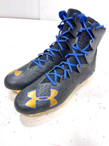 Used Under Armour Adult FB Cleats Grey Senior 15 11860-S000315084