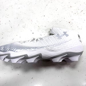 Used Under Armour Adult FB Cleats White Senior 14 11860-S000315090