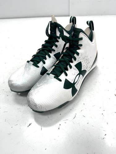 Used Under Armour Adult FB Cleats White Senior 12.5 11860-S000315086