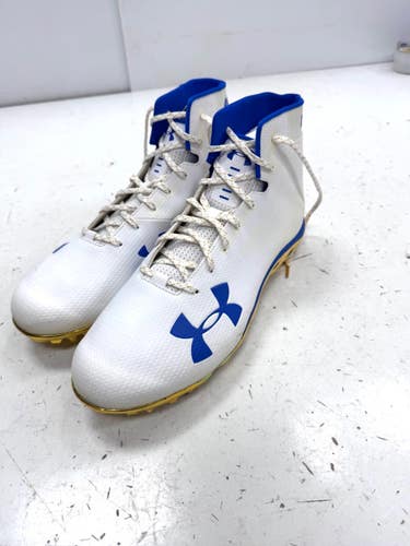 Used Under Armour Adult FB Cleats White Senior 16 11860-S000315093