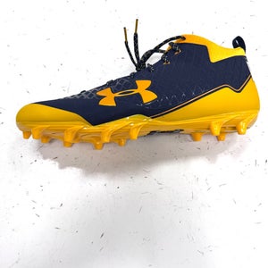 Used Under Armour Adult FB Cleats Navy Blue Senior 15 11860-S000315096