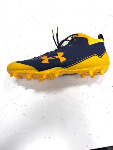 Used Under Armour Adult FB Cleats Navy Blue Senior 15 11860-S000315096