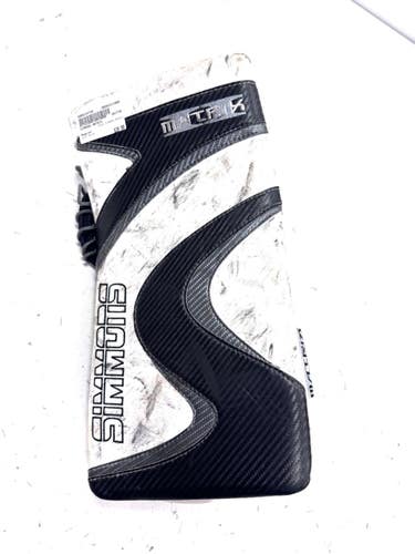 Used SIMMONS MATRIX Senior Goalie Blocker White 11860-S000314739