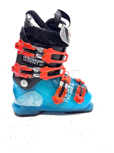 Used Tecnica AGENT 65 Boys DH Ski Boot Carolina Blue 195 MP - Y13 11860-S000314899