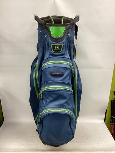 Used Datrek 14 SLOT CART BAG Mens Cart Bag Green And Royal Blue 11851-S000051647