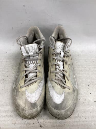 Used Nike HUARACHE LAX Cleats Mens White Senior 10.5 11851-S000051622