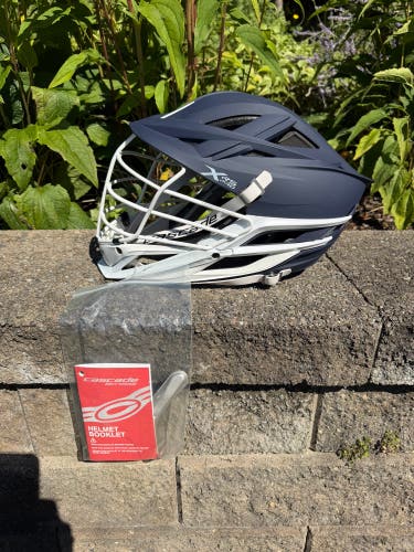 Matte Navy & White Cascade XRS Pro Helmet (New)