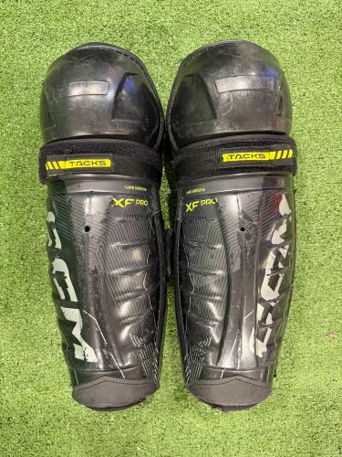 Junior CCM Tacks XF Pro Shin Pads 13" (Used)