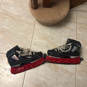 2021 True TF9 Hockey Goalie Skates Regular Width 9.5 (Used)