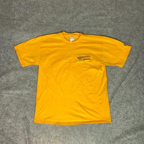 Minnesota Gophers Men Shirt Large Gold Tee T Embroidered Champion Sports College