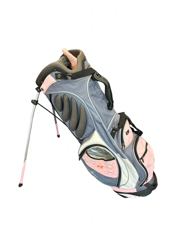 Used Walter Hagen LADY HAGEN 7 WAY STANG BAG Womens Stand Bag Grey And Pink 11682-S000138854